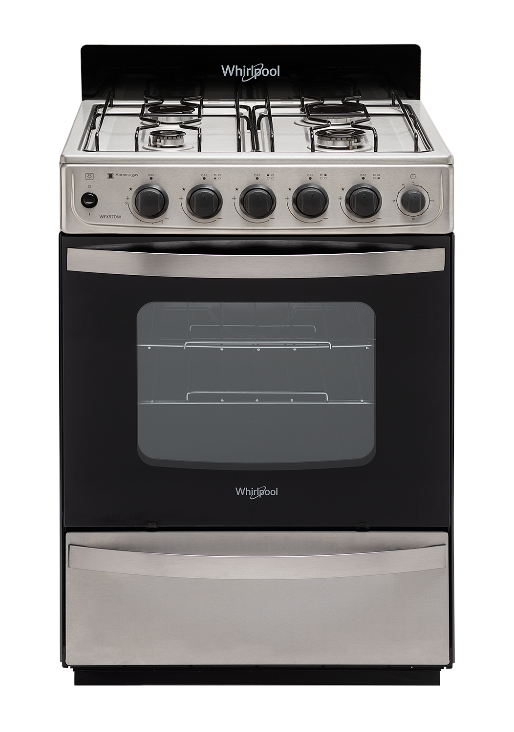 Cocina – 4 Hornallas – 56 cm – Inoxidable
